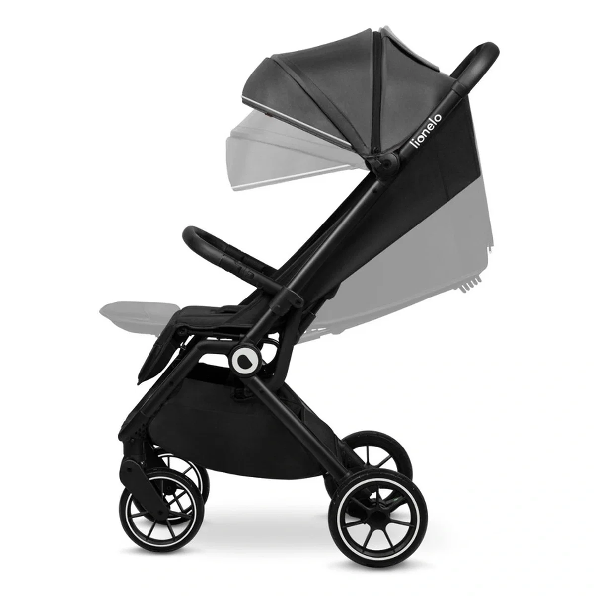 Carucior sport, Lionelo, Cloe, Cu accesorii, Pliere compacta pentru avion, cu o singura mana, 6 luni+, Gri [6]