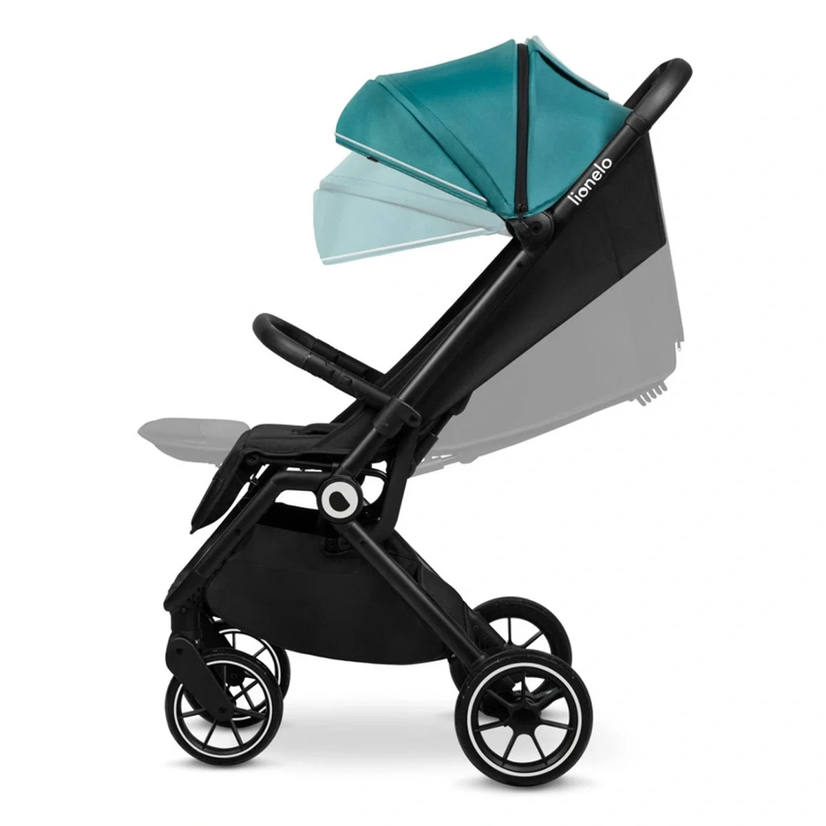 Carucior sport, Lionelo, Cloe, Cu accesorii, Pliere compacta pentru avion, cu o singura mana, 6 luni+, Verde Smarald [10]
