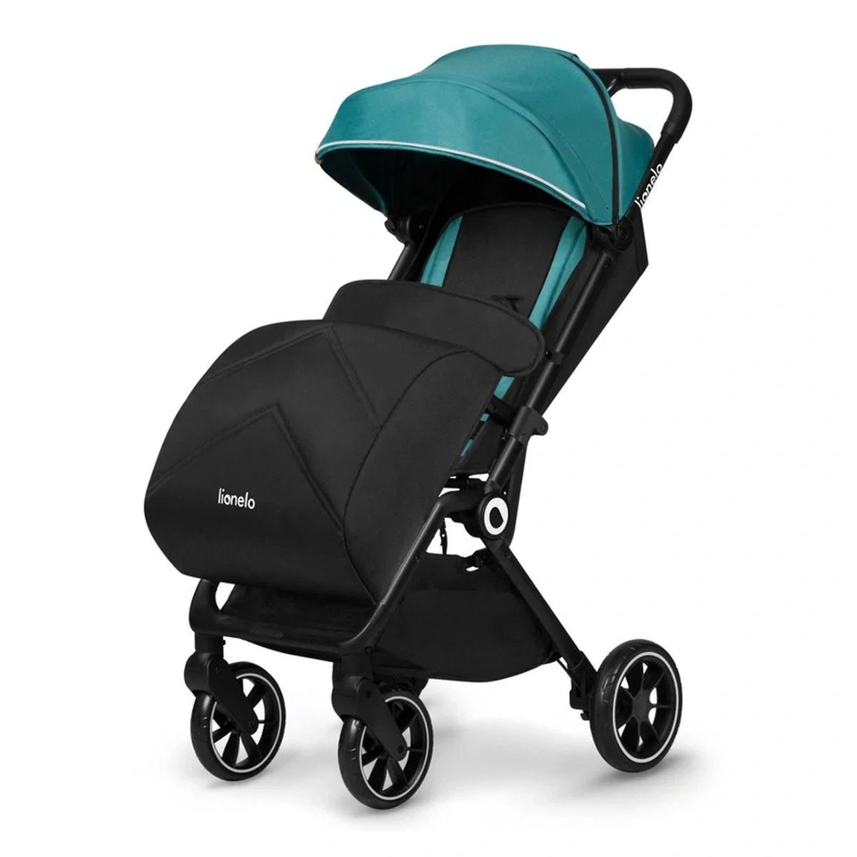 Carucior sport, Lionelo, Cloe, Cu accesorii, Pliere compacta pentru avion, cu o singura mana, 6 luni+, Verde Smarald [4]
