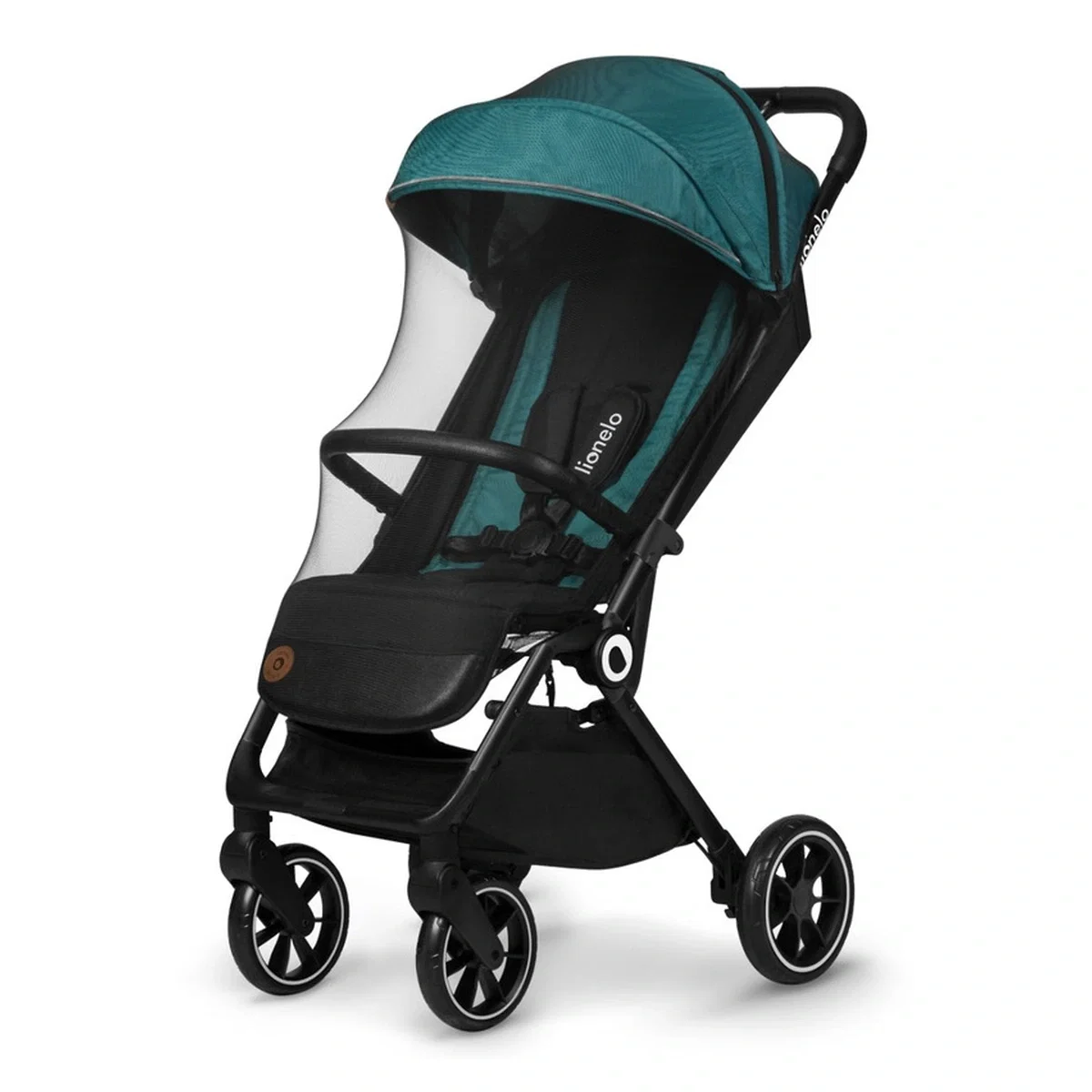 Carucior sport, Lionelo, Cloe, Cu accesorii, Pliere compacta pentru avion, cu o singura mana, 6 luni+, Verde Smarald [5]