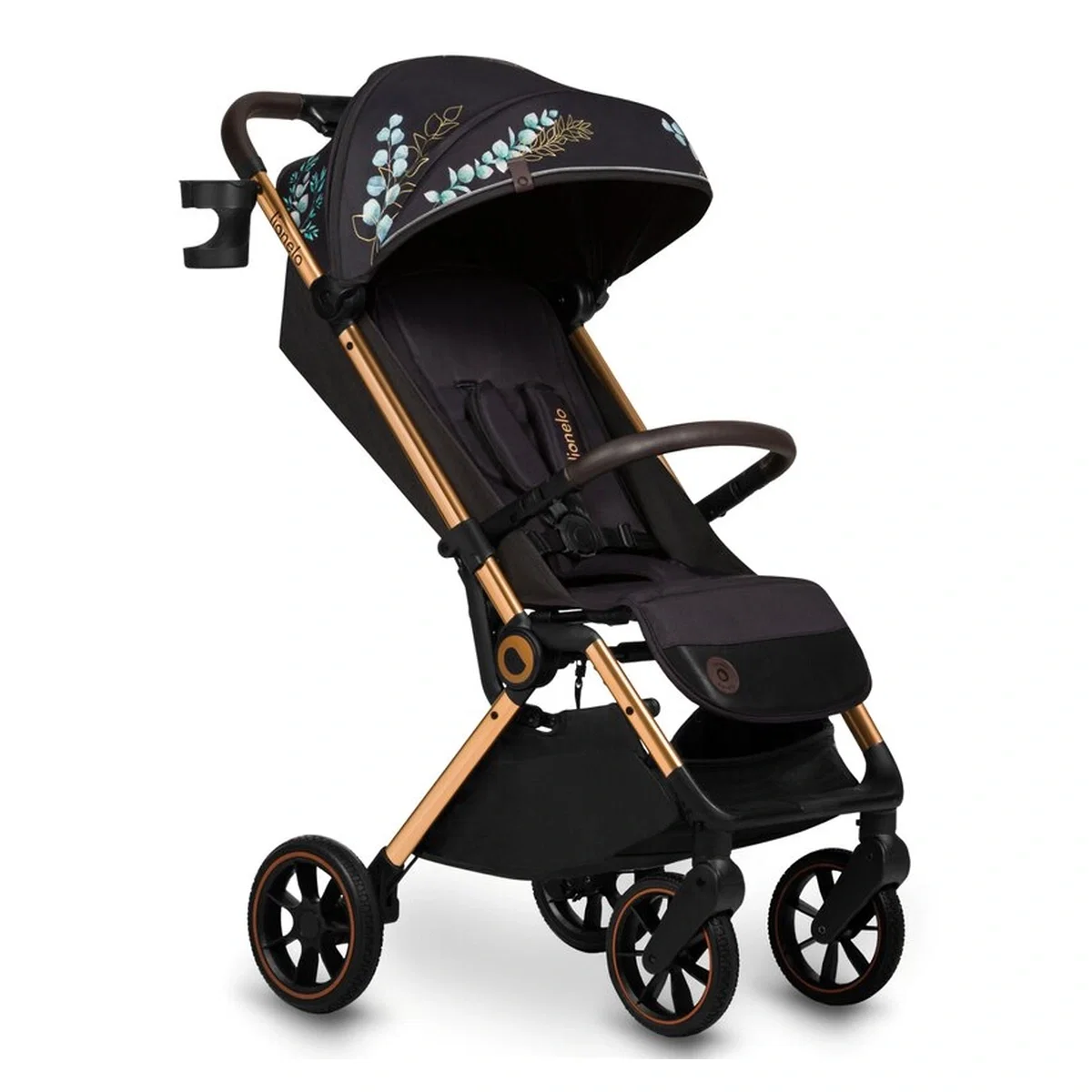 Carucioare sport - Carucior sport, Lionelo, Cloe, Golden Moments, Editie limitata, Cu accesorii, Pliere compacta pentru avion, 6 luni+,