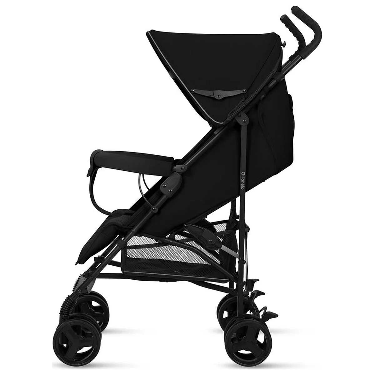 Carucior sport, Lionelo, Elia, Cu plasa de tantari, Suport de picioare reglabil, Spatar ajustabil in 4 pozitii, Capotina XXL, Pliere tip umbrela, Capacitate 15 kg, 6 luni+, Negru [6]