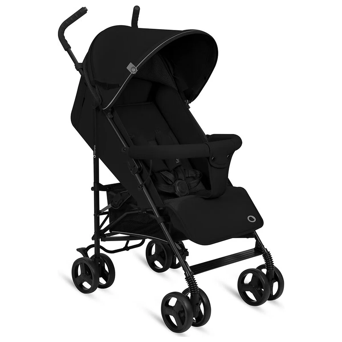Carucioare sport - Carucior sport, Lionelo, Elia, Cu plasa de tantari, Suport de picioare reglabil, Spatar ajustabil in 4 pozitii, Capotina XXL, Pliere tip umbrela, Capacitate 15 kg, 6 luni+, Negru