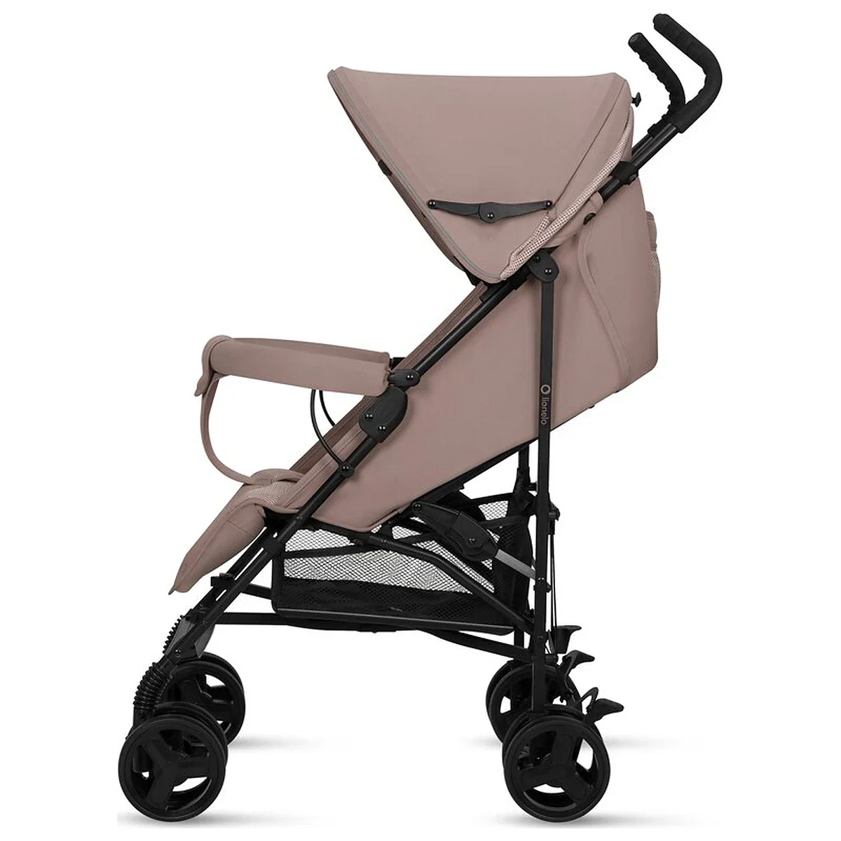 Carucior sport, Lionelo, Elia, Cu plasa de tantari, Suport de picioare reglabil, Spatar ajustabil in 4 pozitii, Capotina XXL, Pliere tip umbrela, Capacitate 15 kg, 6 luni+, Bej Taupe [5]