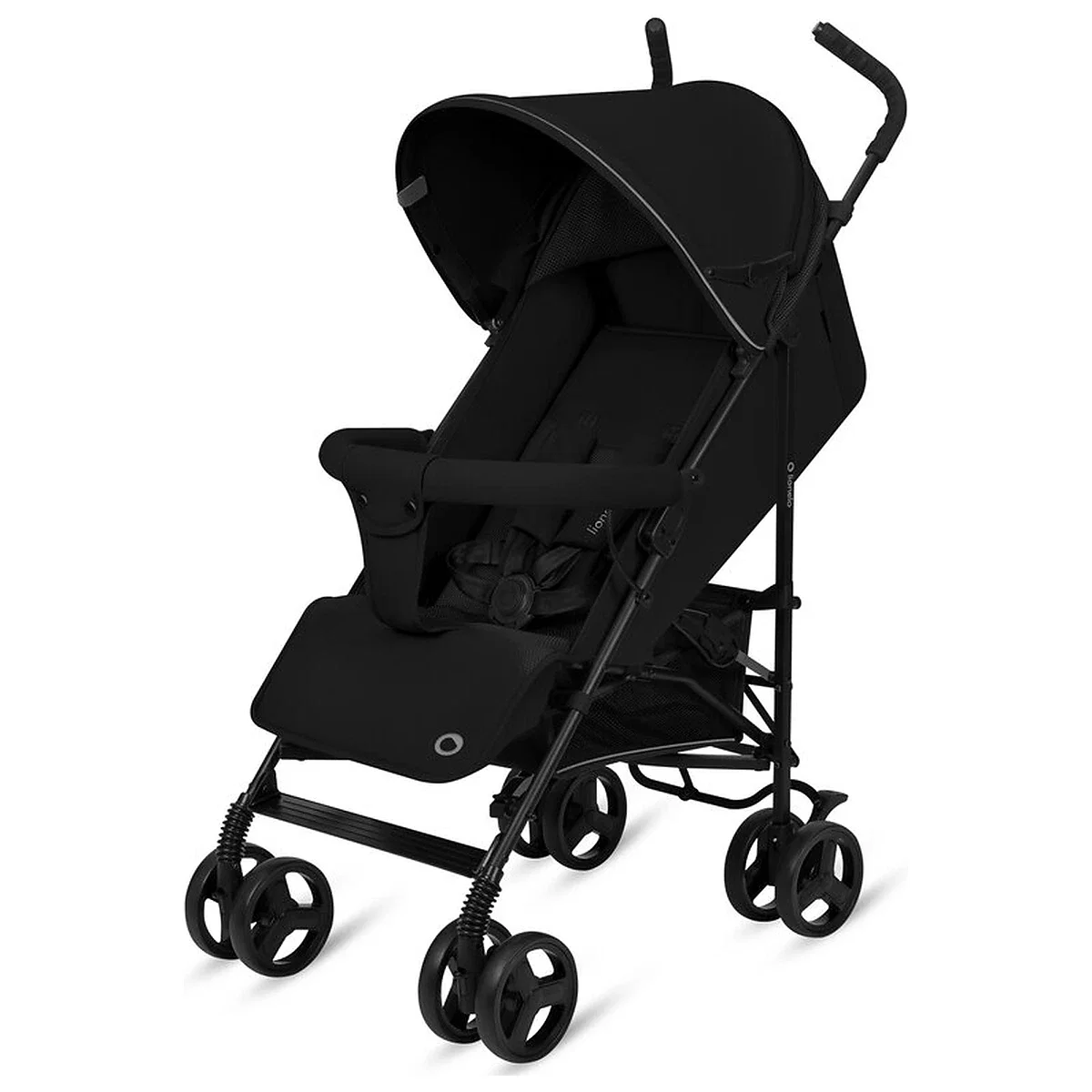 Carucior sport, Lionelo, Elia, Cu plasa de tantari, Suport de picioare reglabil, Spatar ajustabil in 4 pozitii, Capotina XXL, Pliere tip umbrela, Capacitate 15 kg, 6 luni+, Negru [4]