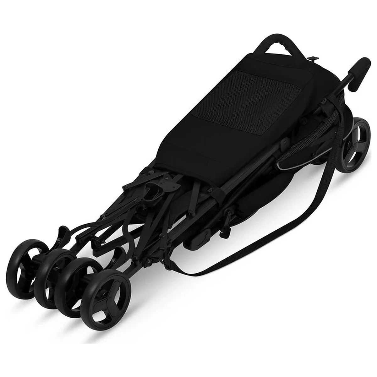 Carucior sport, Lionelo, Elia, Cu plasa de tantari, Suport de picioare reglabil, Spatar ajustabil in 4 pozitii, Capotina XXL, Pliere tip umbrela, Capacitate 15 kg, 6 luni+, Negru [12]