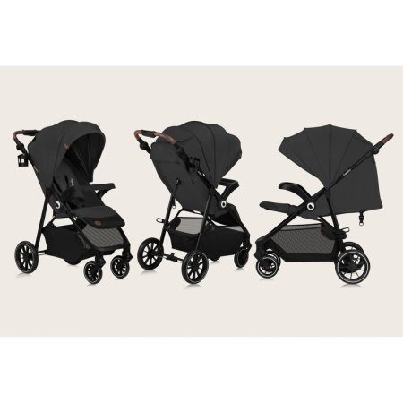 Carucior sport, Lionelo, Emma One, Cu tavita, Suport pahar, Plasa de tantari, Roti EVA, Maner reglabil, Pana la 22 kg, [2]