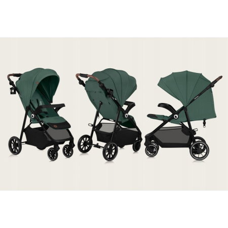 Carucior sport, Lionelo, Emma One, Cu tavita, Suport pahar, Plasa de tantari, Roti EVA, Maner reglabil, Pana la 22 kg, [2]