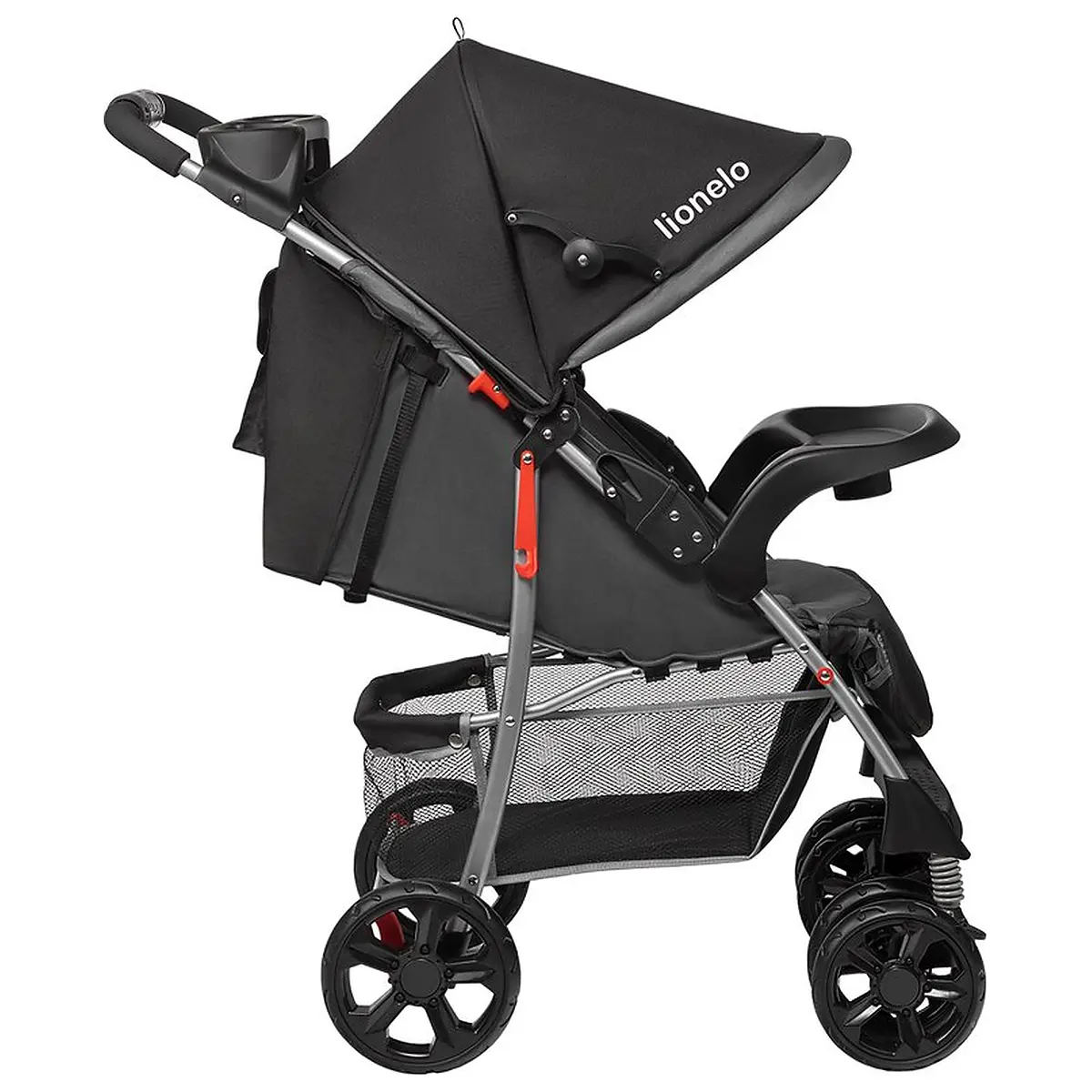 Carucior sport, Lionelo, Emma Plus, Cu tavita, 2 Suporturi pentru pahar, Geanta accesorii, Conform cu standardul [4]