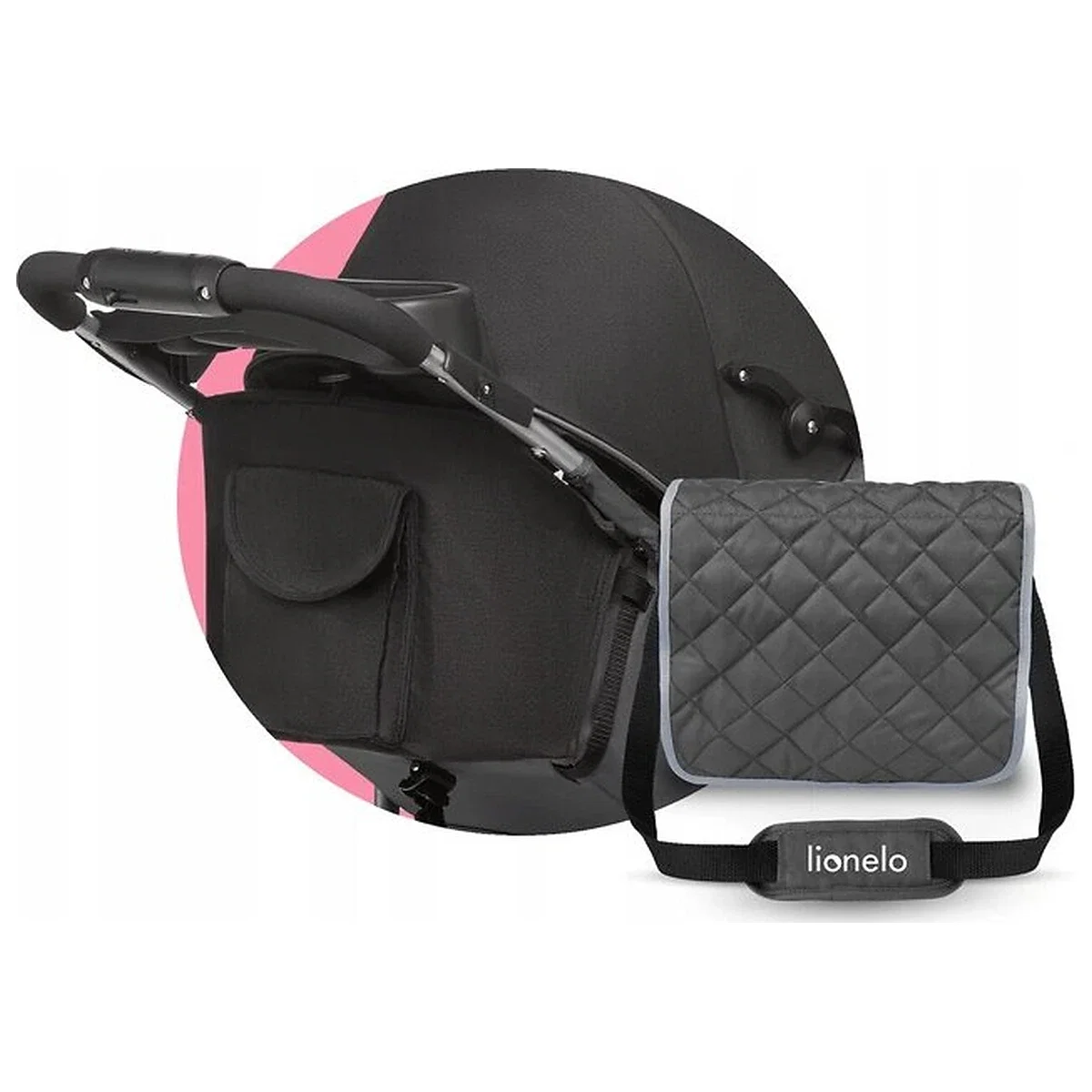 Carucior sport, Lionelo, Emma Plus, Cu tavita, 2 Suporturi pentru pahar, Geanta accesorii, Conform cu standardul [18]