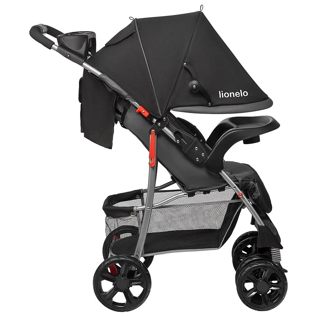 Carucior sport, Lionelo, Emma Plus, Cu tavita, 2 Suporturi pentru pahar, Geanta accesorii, Conform cu standardul [5]