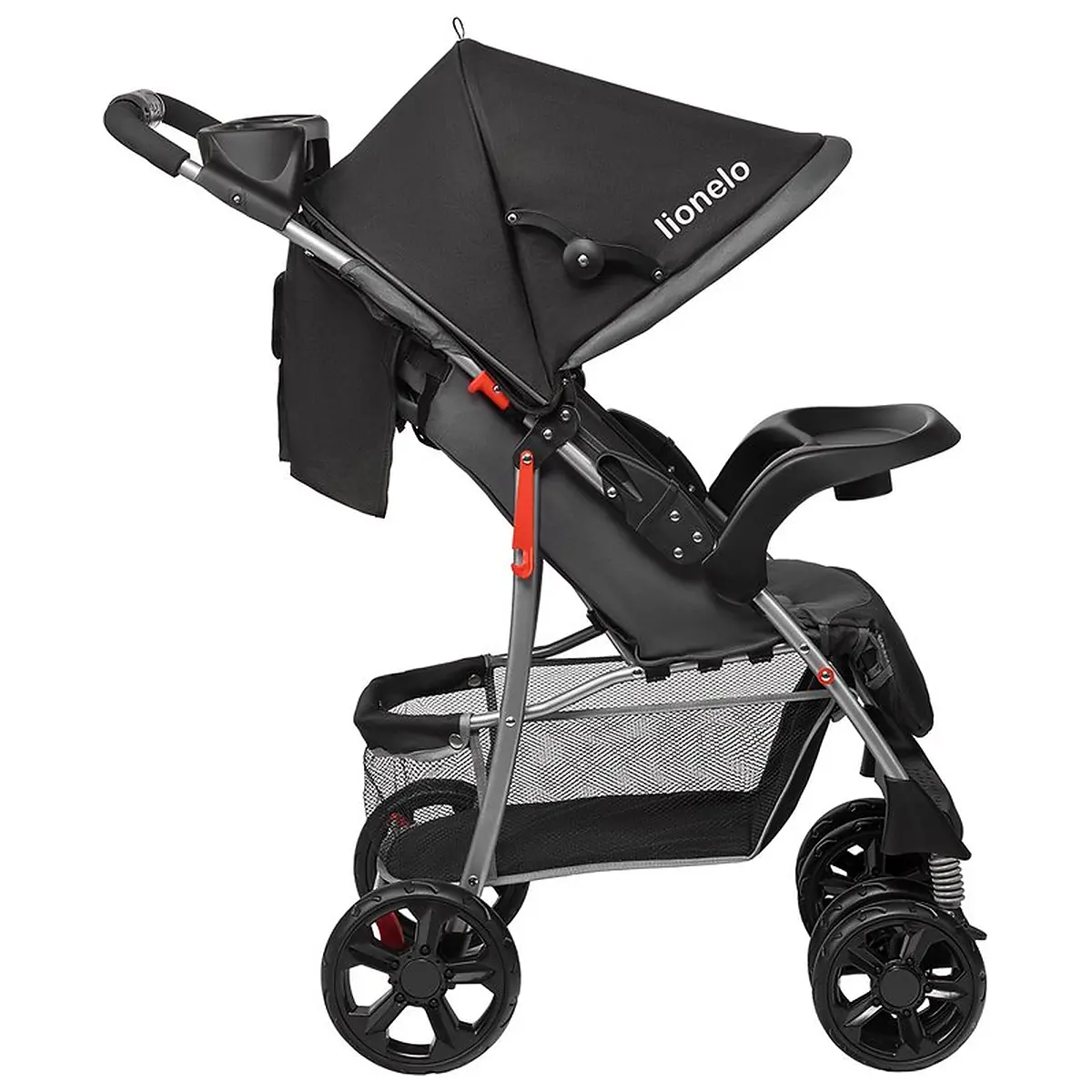 Carucior sport, Lionelo, Emma Plus, Cu tavita, 2 Suporturi pentru pahar, Geanta accesorii, Conform cu standardul [8]