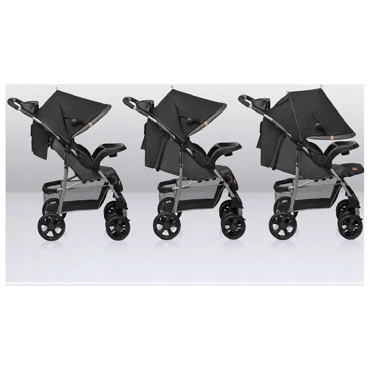 Carucior sport, Lionelo, Emma Plus, Cu tavita, 2 Suporturi pentru pahar, Geanta accesorii, Conform cu standardul [34]