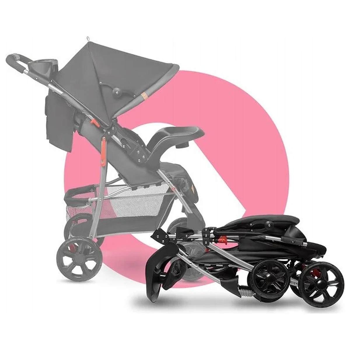 Carucior sport, Lionelo, Emma Plus, Cu tavita, 2 Suporturi pentru pahar, Geanta accesorii, Conform cu standardul [19]