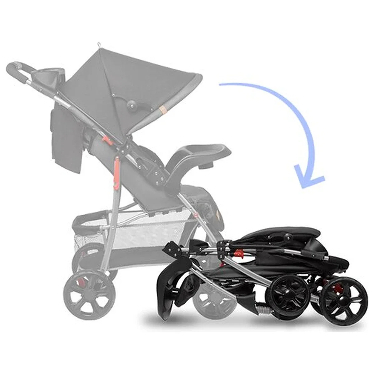 Carucior sport, Lionelo, Emma Plus, Cu tavita, 2 Suporturi pentru pahar, Geanta accesorii, Conform cu standardul [22]