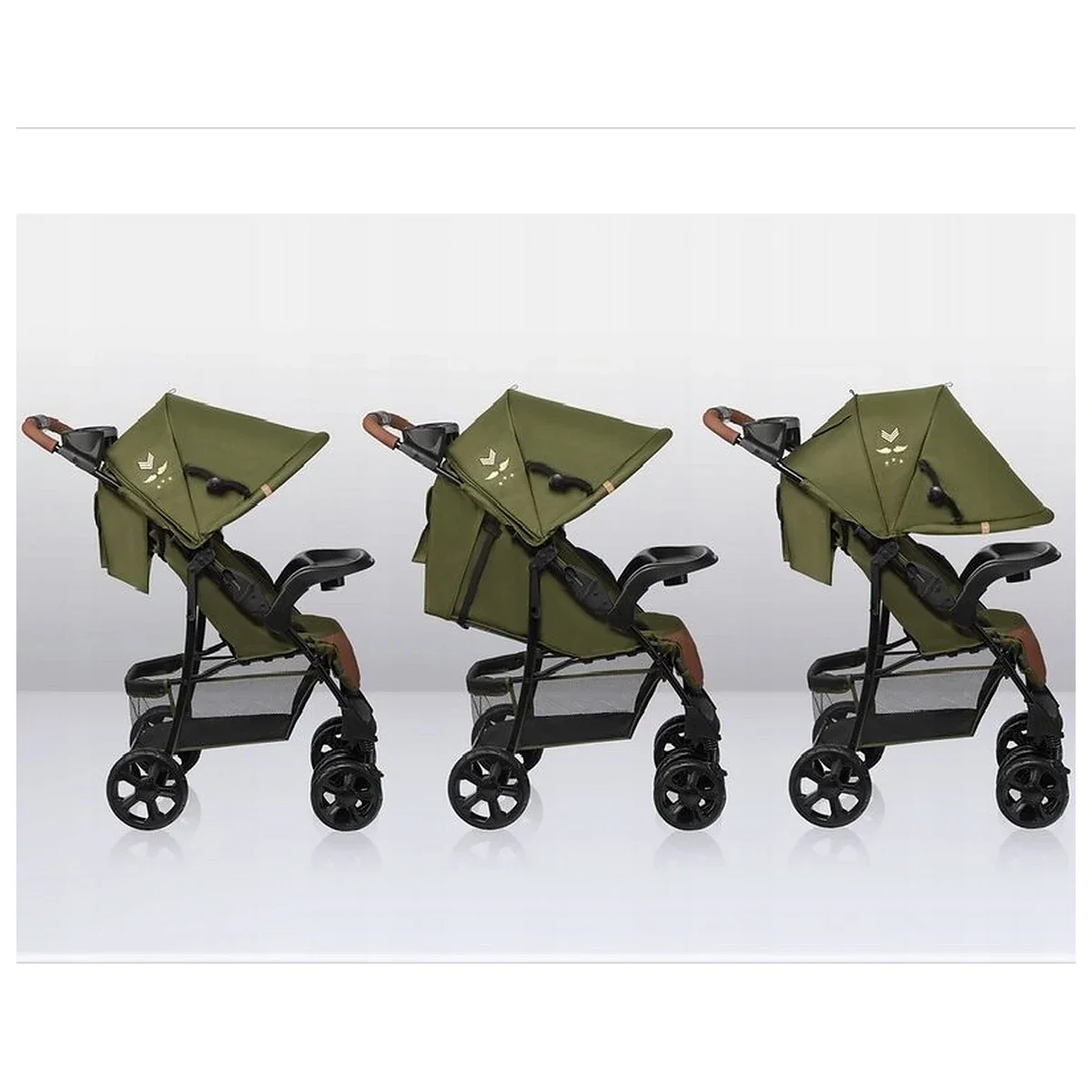 Carucior sport, Lionelo, Emma Plus, Geanta accesorii, Forest Green 6 luni [24]