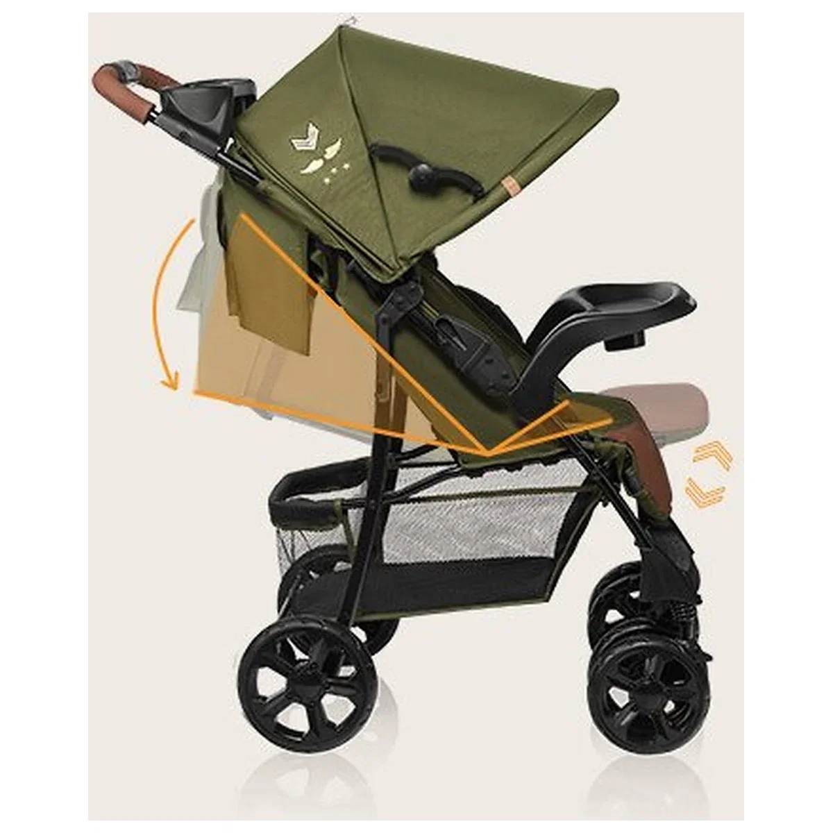 Carucior sport, Lionelo, Emma Plus, Geanta accesorii, Forest Green 6 luni [19]