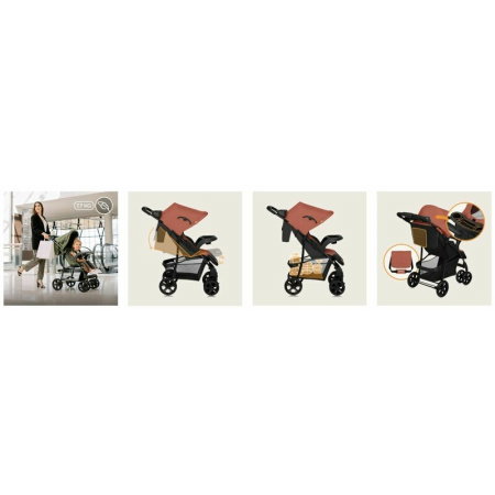 Carucior sport, Lionelo, Emma Plus, Geanta accesorii, Roz 6 luni [20]