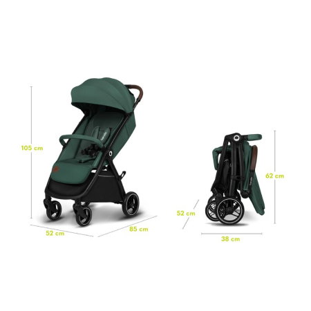 Carucior sport, Lionelo, Ingrid, Capotina impermeabila cu filtru UPF50+, Pana la 22 Kg, Spatar reglabil in 3 pozitii, [18]