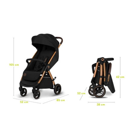 Carucior sport, Lionelo, Ingrid, Capotina impermeabila cu filtru UPF50+, Pana la 22 Kg, Include suport pahar si plasa de tantari, pliere automata, 6 luni+, [18]