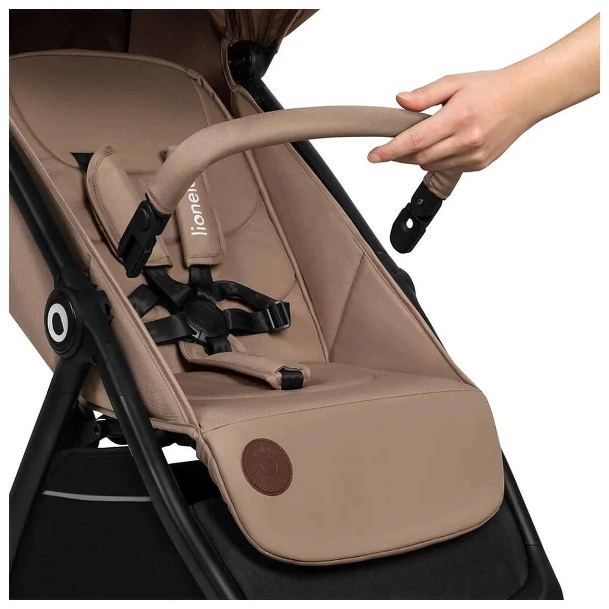 Carucior sport, Lionelo, Ingrid, Capotina impermeabila cu filtru UPF50+, Pana la 22 Kg, Spatar reglabil in 3 pozitii, [15]