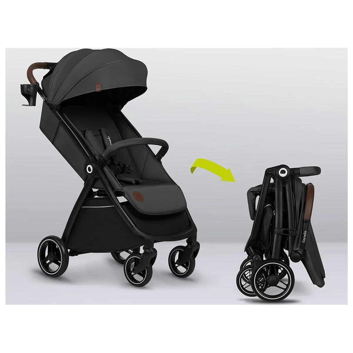 Carucior sport, Lionelo, Ingrid, Capotina impermeabila cu filtru UPF50+, Pana la 22 Kg, Spatar reglabil in 3 pozitii, [20]