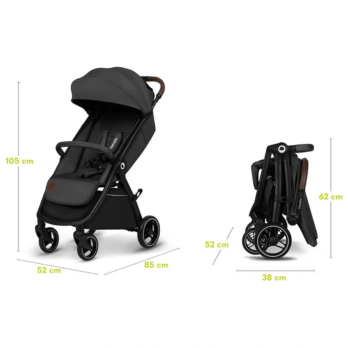 Carucior sport, Lionelo, Ingrid, Capotina impermeabila cu filtru UPF50+, Pana la 22 Kg, Spatar reglabil in 3 pozitii, [18]