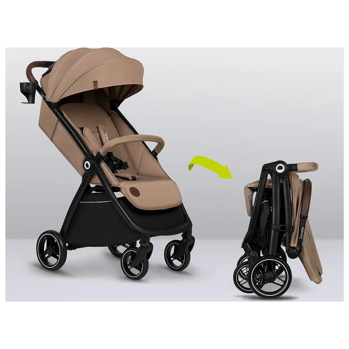Carucior sport, Lionelo, Ingrid, Capotina impermeabila cu filtru UPF50+, Pana la 22 Kg, Spatar reglabil in 3 pozitii, [20]