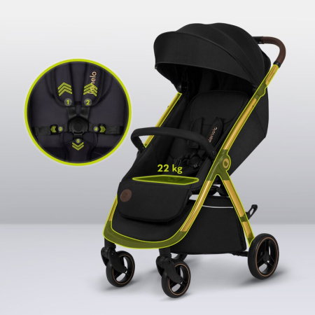 Carucior sport, Lionelo, Ingrid, Capotina impermeabila cu filtru UPF50+, Pana la 22 Kg, Include suport pahar si plasa de tantari, pliere automata, 6 luni+, [26]