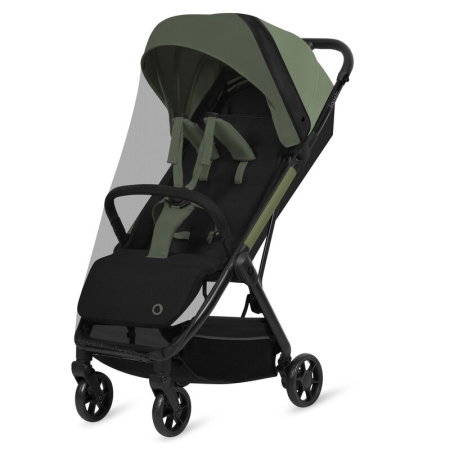 Carucior sport, Lionelo, Julie Air, Greutate redusa - 7.5 kg, Sustine 22 kg, 6 luni+, Capotina impermeabila, Protectie SPF 50+, Include suport sticla, Pliere compacta pentru calatorii, Verde Sage [22]