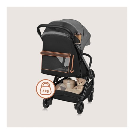 Carucior sport, Lionelo, Julie Air, Greutate redusa - 7.5 kg, Sustine 22 kg, 6 luni+, Capotina impermeabila, Protectie [9]