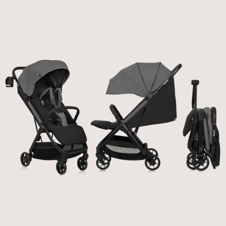 Carucior sport, Lionelo, Julie Air, Greutate redusa - 7.5 kg, Sustine 22 kg, 6 luni+, Capotina impermeabila, Protectie [2]