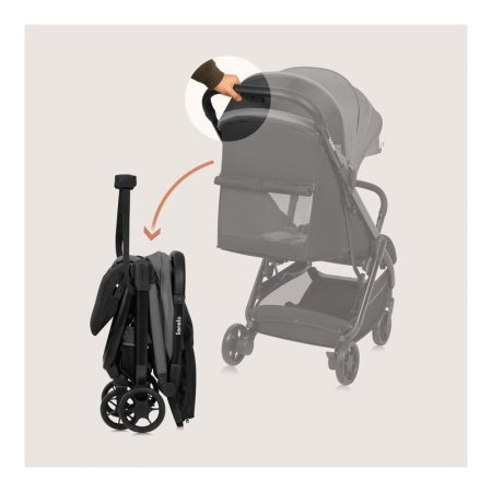 Carucior sport, Lionelo, Julie Air, Greutate redusa - 7.5 kg, Sustine 22 kg, 6 luni+, Capotina impermeabila, Protectie [17]