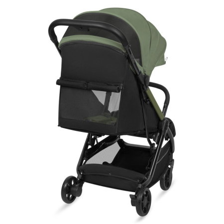 Carucior sport, Lionelo, Julie Air, Greutate redusa - 7.5 kg, Sustine 22 kg, 6 luni+, Capotina impermeabila, Protectie SPF 50+, Include suport sticla, Pliere compacta pentru calatorii, Verde Sage [26]
