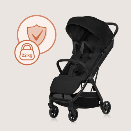 Carucior sport, Lionelo, Julie Air, Greutate redusa - 7.5 kg, Sustine 22 kg, 6 luni+, Capotina impermeabila, Protectie [11]