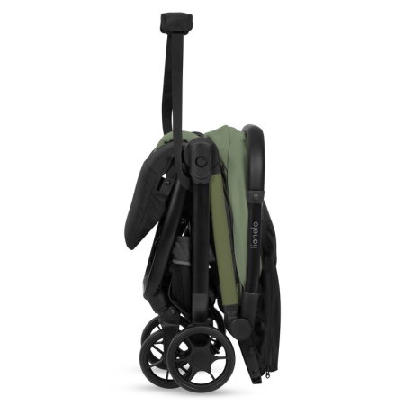 Carucior sport, Lionelo, Julie Air, Greutate redusa - 7.5 kg, Sustine 22 kg, 6 luni+, Capotina impermeabila, Protectie SPF 50+, Include suport sticla, Pliere compacta pentru calatorii, Verde Sage [30]