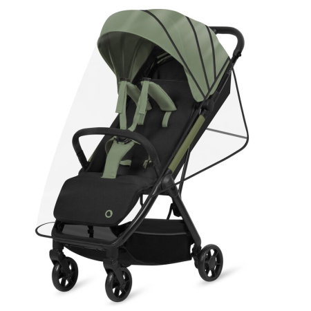 Carucior sport, Lionelo, Julie Air, Greutate redusa - 7.5 kg, Sustine 22 kg, 6 luni+, Capotina impermeabila, Protectie SPF 50+, Include suport sticla, Pliere compacta pentru calatorii, Verde Sage [21]