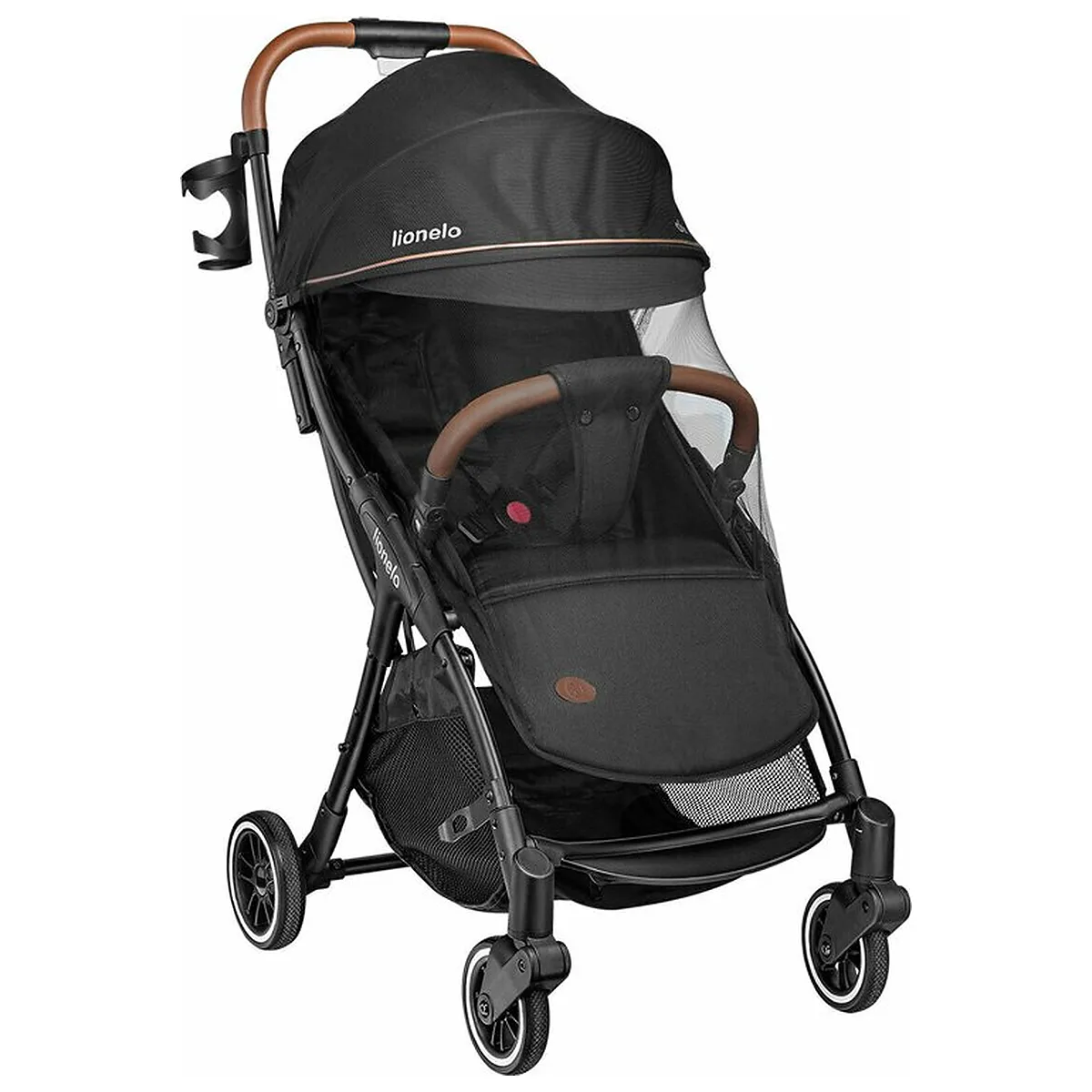 Carucior sport, Lionelo, Julie One, De la nastere, Greutate redusa, Cu accesorii, Cadru din aluminiu, 0-22 kg, Pliere [17]