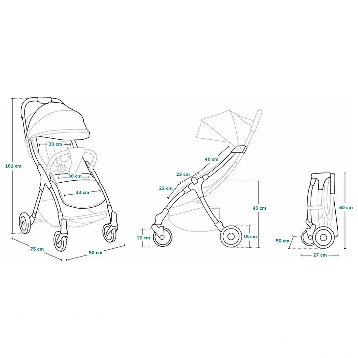 Carucior sport, Lionelo, Julie One, De la nastere, Greutate redusa, Cu accesorii, Cadru din aluminiu, 0-22 kg, Pliere [20]