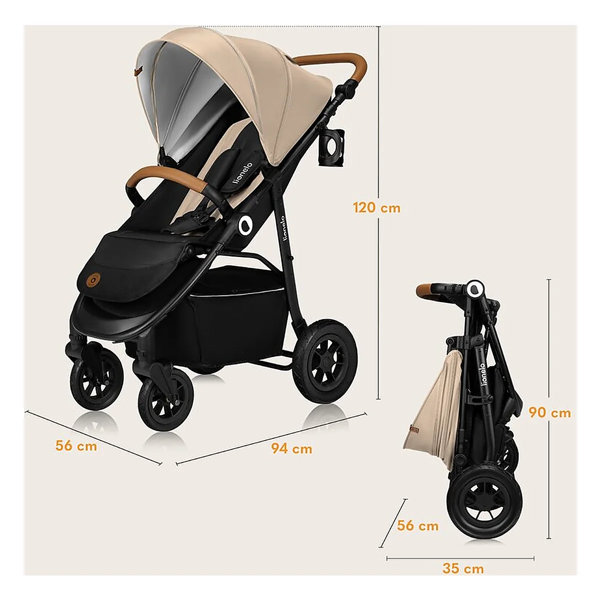 Carucior sport, Lionelo, Natt, De la nastere, Bej 4 ani [29]