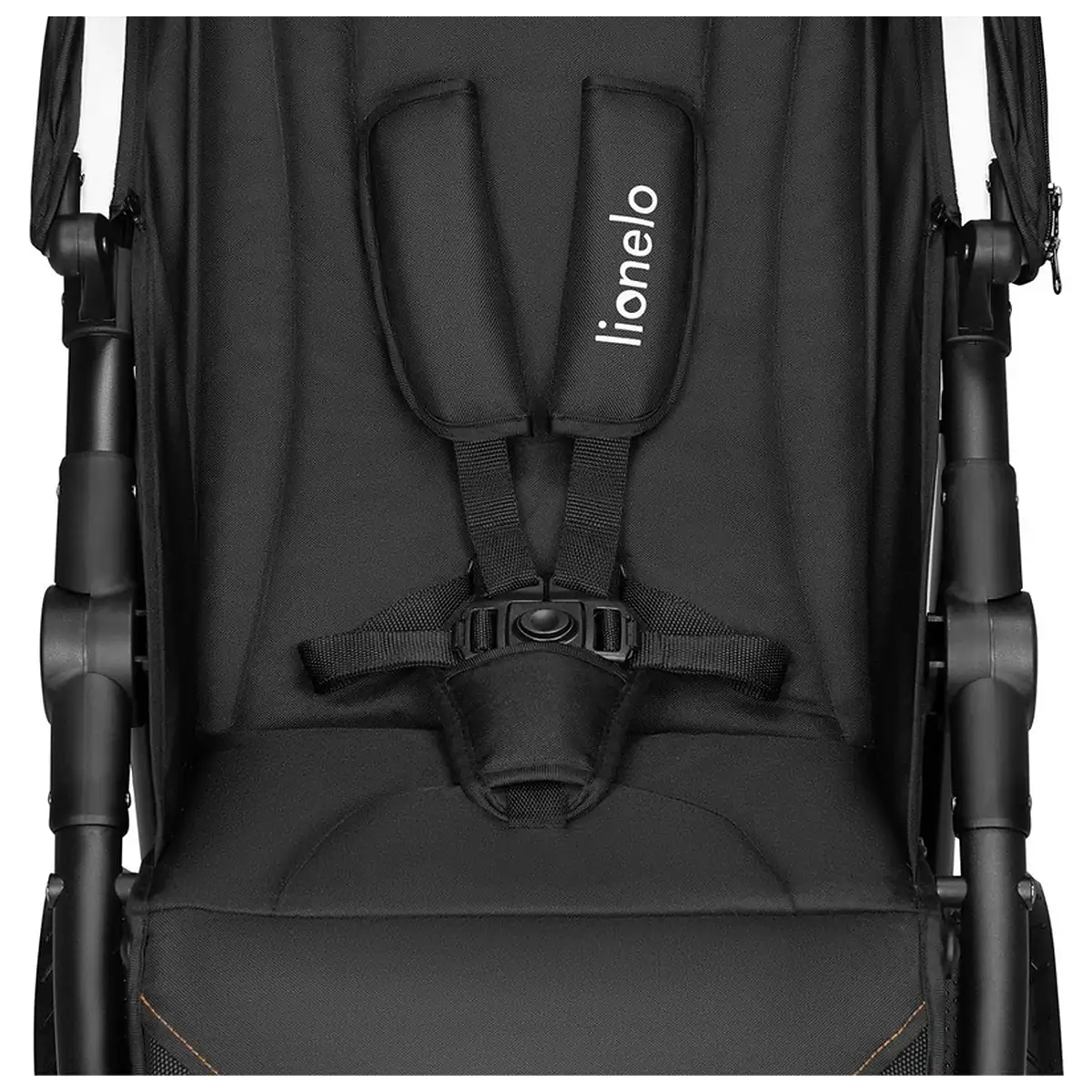 Carucior sport, Lionelo, Natt, De la nastere, Cu accesorii si capotina XXL reglabila, 0 - 22 kg, Negru Onyx 4 ani [19]