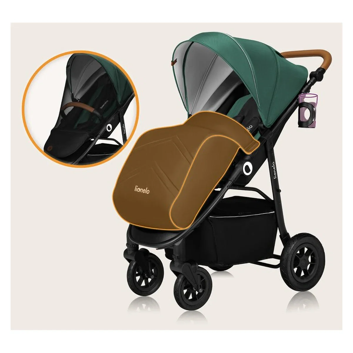 Carucior sport, Lionelo, Natt, De la nastere, Verde 4 ani [28]