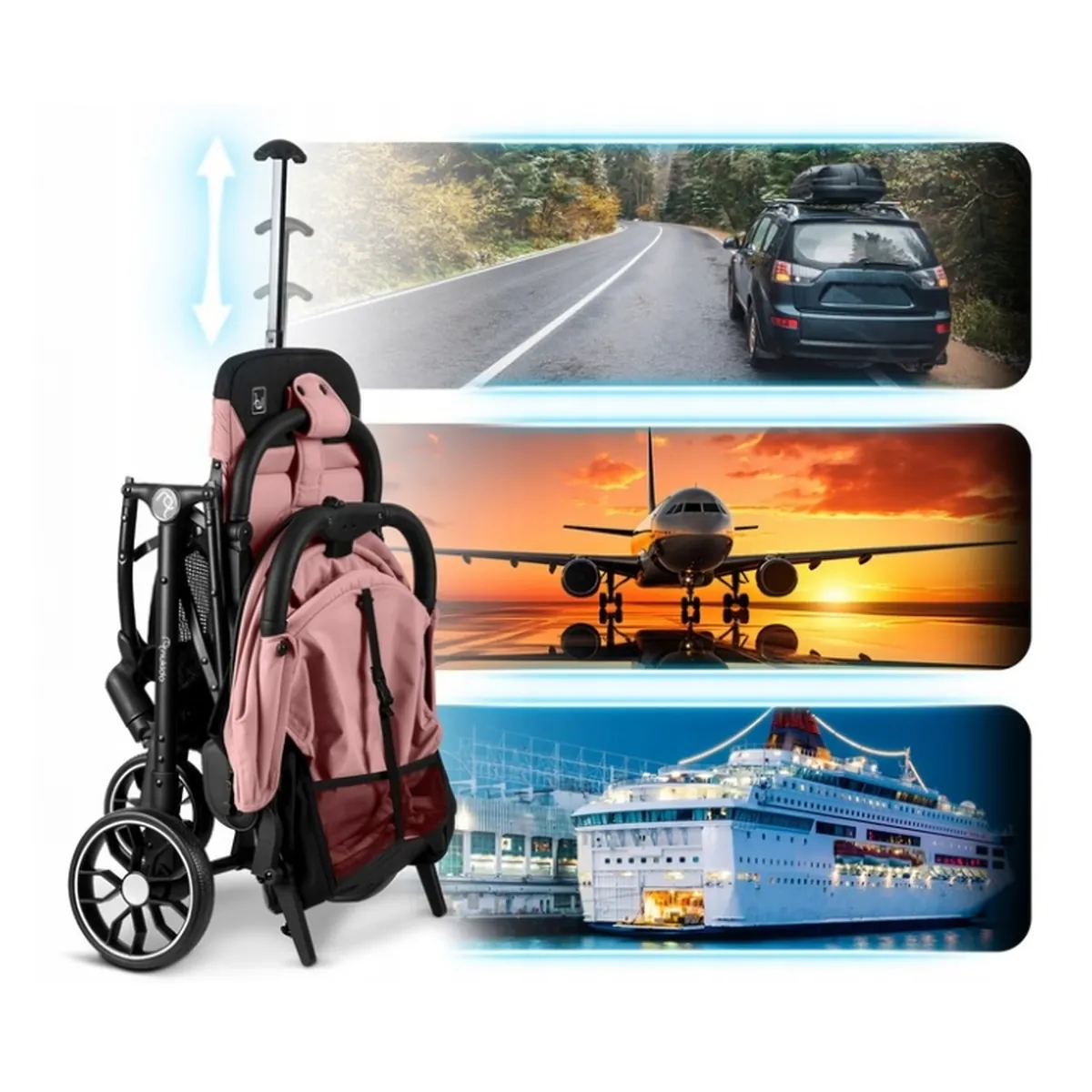 Carucior sport , Nukido Paseo - Roz 36 luni [8]