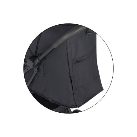 Carucior sport, Petite&Mars, Fly, Pliere compacta, Spatar reglabil pana la pozitie de somn, Suport picioare reglabil, Copertina cu protectie UPF40+, Suport pahar inclus, Pana la 22 kg, 0 luni+, Negru [18]
