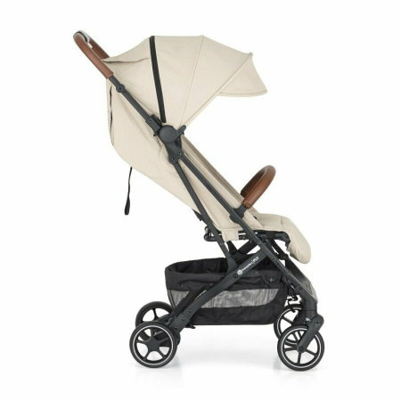 Carucior sport, Petite&Mars, Fly, Pliere compacta, Spatar reglabil pana la pozitie de somn, Suport picioare reglabil, Copertina cu protectie UPF40+, Suport pahar inclus, Pana la 22 kg, 0 luni+, Bej [6]
