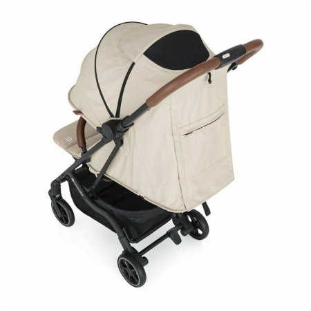 Carucior sport, Petite&Mars, Fly, Pliere compacta, Spatar reglabil pana la pozitie de somn, Suport picioare reglabil, Copertina cu protectie UPF40+, Suport pahar inclus, Pana la 22 kg, 0 luni+, Bej [2]