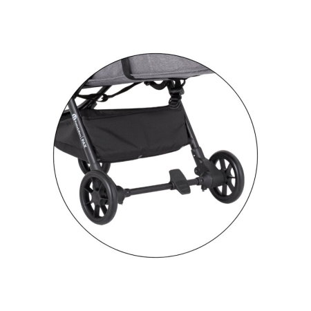 Carucior sport, Petite&Mars, Pax Ultimate, Compact - 7 kg, Spatar ajustabil, Suport picioare reglabil, Pliere tip carte, 6-36 luni, Pana la 22 kg, Gri [9]