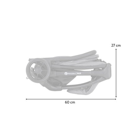Carucior sport, Petite&Mars, Pax Ultimate, Compact - 7 kg, Spatar ajustabil, Suport picioare reglabil, Pliere tip carte, 6-36 luni, Pana la 22 kg, Gri [10]