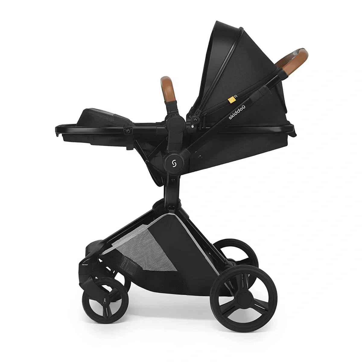 Carucior transformabil 2 in 1 Skiddou Nasjo Onyx, Negru [5]