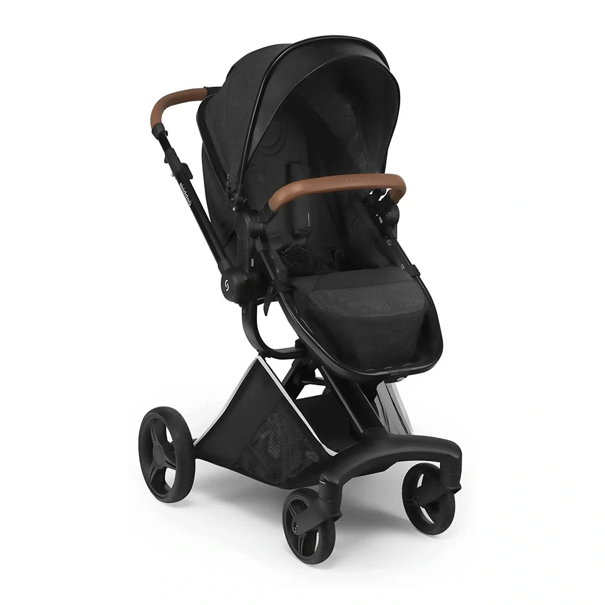 Carucior transformabil 2 in 1 Skiddou Nasjo Onyx, Negru [10]